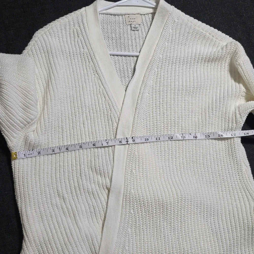 A New Day Women's Cream Sweater Cardigan